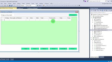 Aula 10 - C#, Firebird e PLSQL para um ERP - Menu Inicial, de Materiais e Fornecedores