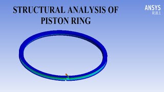 Piston Ring | Static Structural Analysis I Deformation | Stress | Strain | FOS | ANSYS Workbench