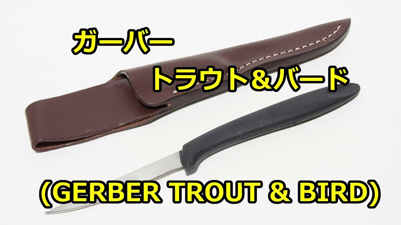 ナイフ】ガーバー 「トラウト＆バード」 (GERBER TROUT&BIRD) - YouTube