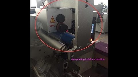 How to use Ink roll date printer for horizontal flow pack machine,date printing on roll form pouch