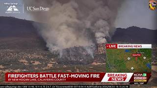 Crews battle Gann Fire near New Hogan Lake in Calaveras County