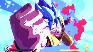 DB FighterZ Goku ki blast loop 108 hits ft Trunks & SSGSS Goku assist.