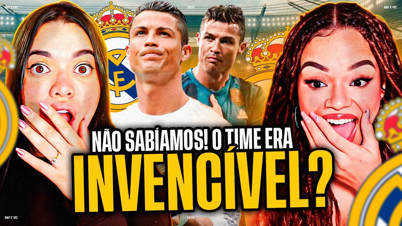 O quão GRANDE foi CRISTIANO RONALDO no REAL MADRID? | Nat & Vic MV [REACT]