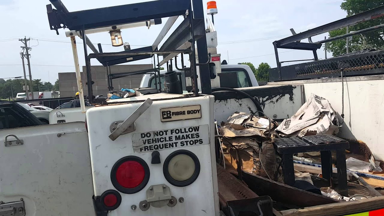 1997 Ford F450 Boom Utility Truck 3500 OBO YouTube