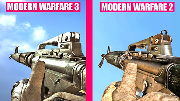 Call of Duty Modern Warfare 3 Guns Reload Animations vs Modern Warfare 2