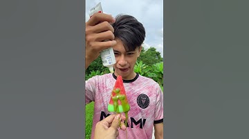 thử thách không cười khi xem tấu hài cùng kem dưa hấu tương ớt gia vị lạ của mr chí#shorts