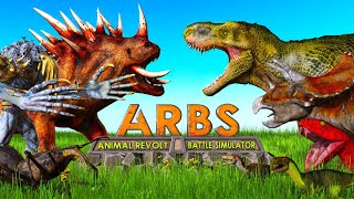 ARBS Dinosaur Battle Simulator 🦖 Ultimate Monster FightT-Rex vs Spike Monster 😱 Animal Revolt Battle