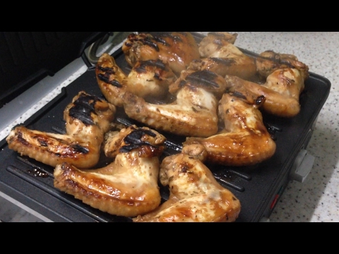 Куриные крылышки в гриле GF-170 Profi. Тестирую новый гриль.