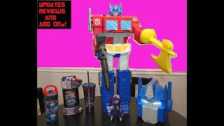 Apology Tour Review: Big Figs Optimus Laser Rifle & Energy Ax Add On: Studio Series Shockwave Update