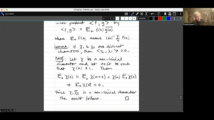 Introduction to additive combinatorics lecture 7.3 -- dual groups and the discrete Fourier transform
