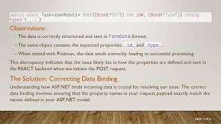 Solving the Data Send to ASP.NET Is Wrong Issue in REACT