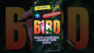 Canva Text Effect Tutorial 🔥 | Stunning Typography Design #Shorts#Canva #TextEffect #GraphicDesign