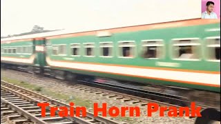 Train Horn Prank | The Best Of Train Horn Prank 2021 😲 Loud Horn Prank Reaction in Public