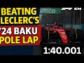 Beating Leclerc’s 2024 Baku Pole Lap in F1 24! | Time Trial Hotlap on a controller.