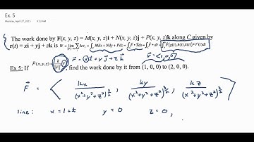 Example: Line Integral of a Vector Field