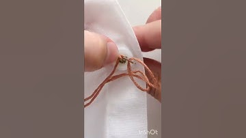 button embroidery. #stitching #sewing #fashion #hack #tips #tricks #craft #diycrafts #diy