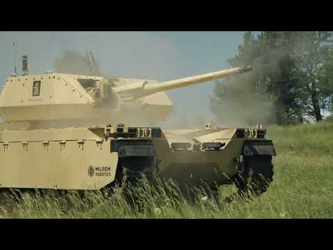 First live firing from the Type-X Robotic Combat Vehicle