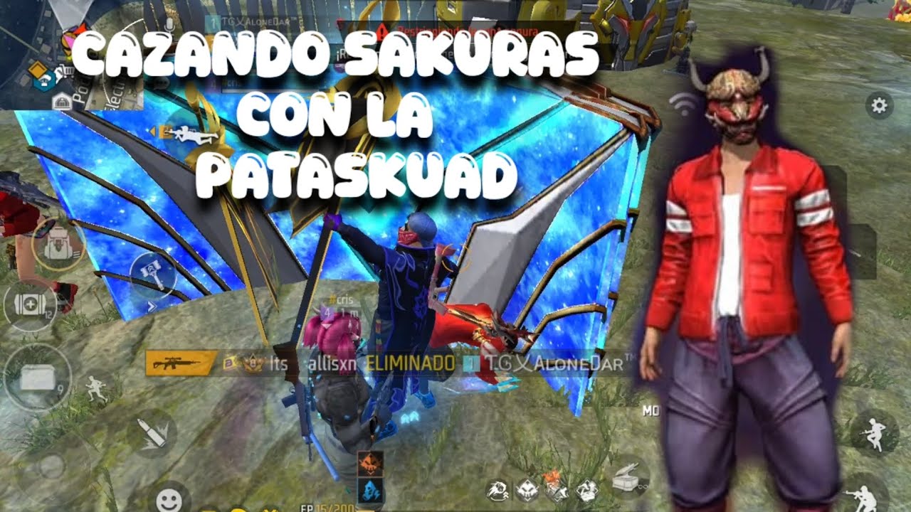 Cazando sakuras con la pataskuad *Free Fire*