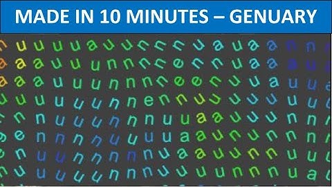 Made in 10 Minutes Genuary Prompt p5.js - Perlin noise field with the letters of g-e-n-u-a-r-y