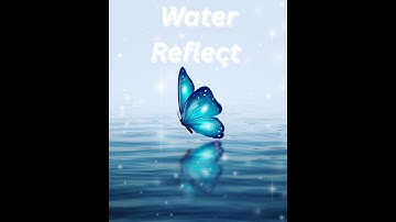 How to Create a Stunning Butterfly Water Reflection Effect in Canva |  #canvaedit #canva