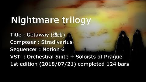 【DTM】【Nightmare３部作】 逃走 [ Notion 6 + Orchestral Suite + Soloists of Prague ]