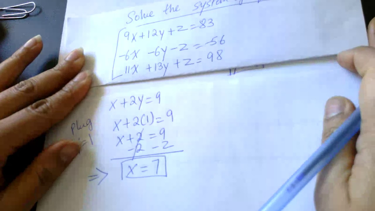Solving Systems of Equations using Elimination - YouTube