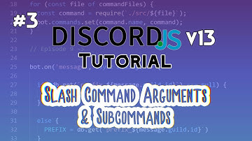 Discord.js Bot Tutorial #3 | Slash Commands Arguments and Subcommands