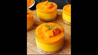No Biscuit No Cream Mango Cheesecake | High Protein Healthy Dessert | No Bake Recipe