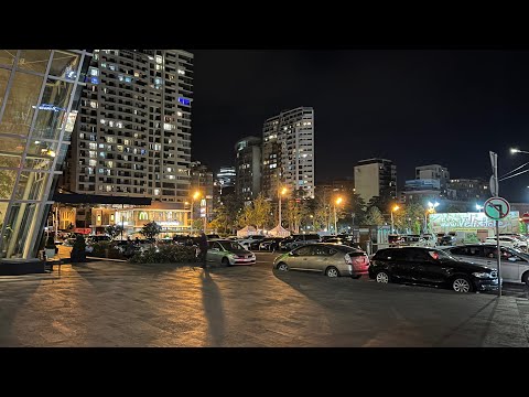 Тбилиси. Проспект Церетели- Сабуртало. Вечерняя прогулка по свободным улицам.