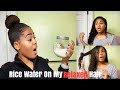 I Tried RICE WATER On My RELAXED Hair!! Instant Results??