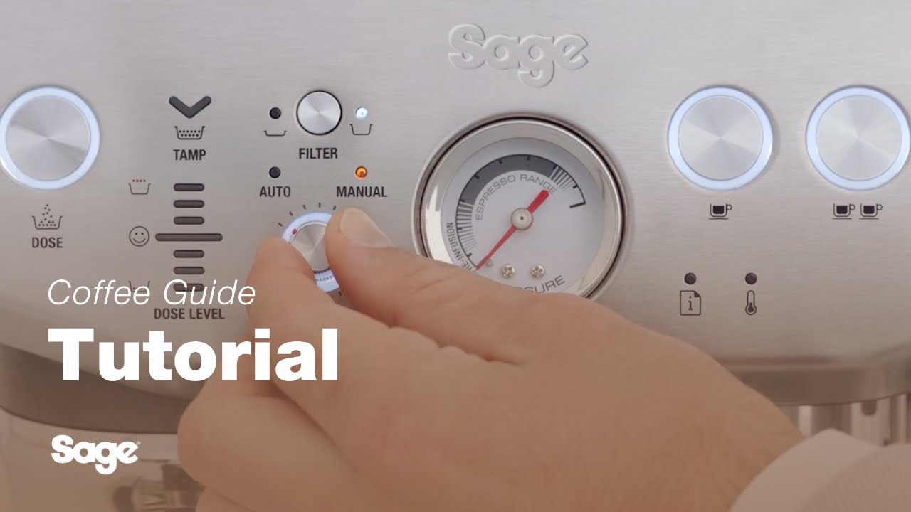 Tutorials How to manually dose the Barista Express™ Impress Sage