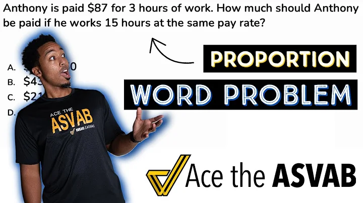 ASVAB Arithmetic Reasoning - Math Practice Test Question - Proportion Word Problem Walkthrough