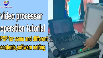 video processor operate guide, tutorial led display wall operation manual with software setup for 4K