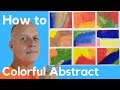 Abstract acrylic painting ideas for beginners - colorful abstract art paintings