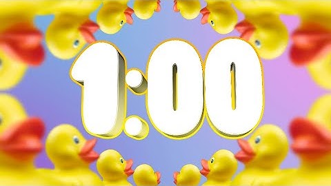 Quack Attack: 1 Minute Rubber Duck Countdown timer