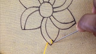 very easy and simple handmade crochet flower making idea | new flower stitch hand embroidery