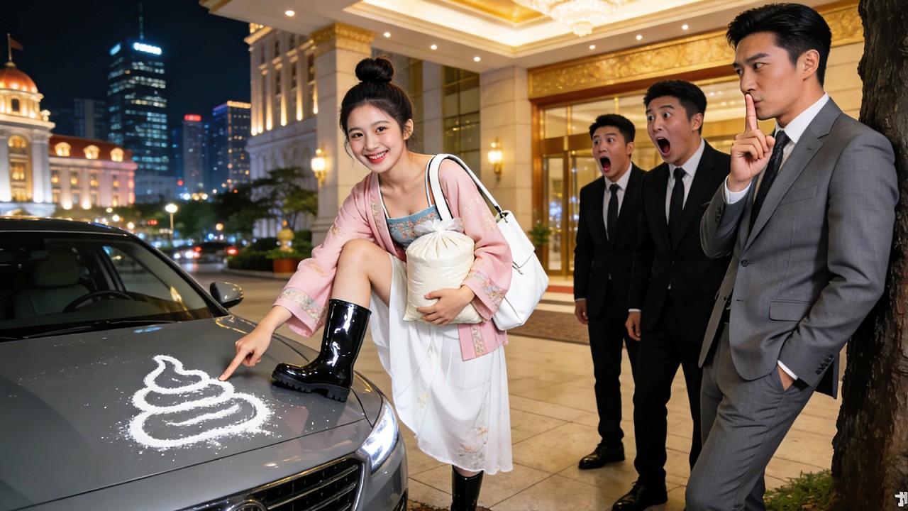 Angry woman poured flour on CEO's luxury car!Crowd waited for CEO's anger,he smiled and married her!
