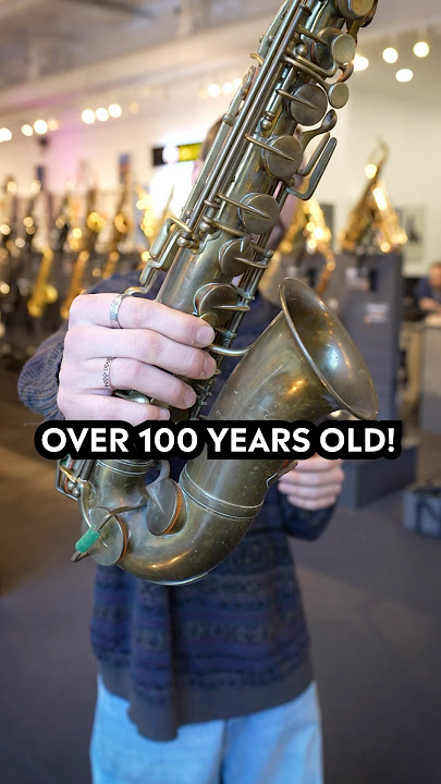 🎷The oldest saxophone in our shop! 👴🏼 #saxophone #sax