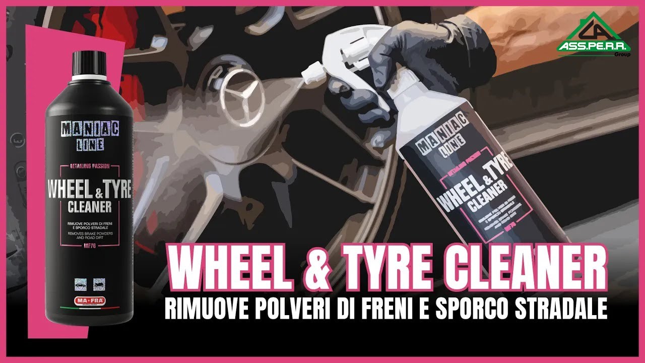 WHEEL & TYRE CLEANER Pulitore per cerchi Maniac Line YouTube
