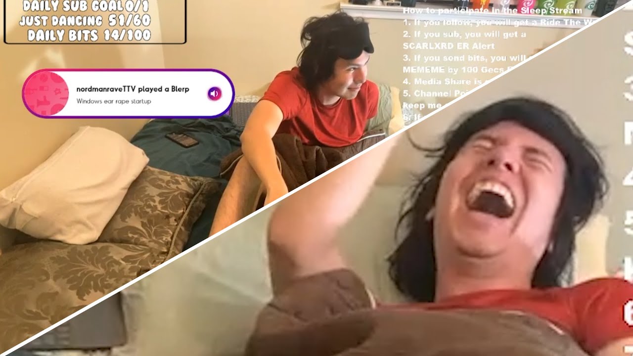 TWITCH STREAMER DOES SCUFFED SLEEP STREAM