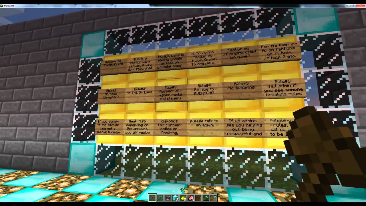 Faction Wars!! FactionCraft 1.1 MINECRAFT FACTION WARS SERVER ...