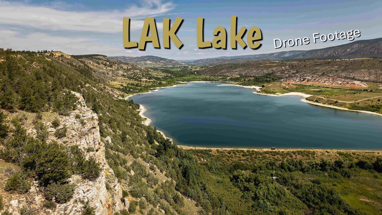 Newcastle's L.A.K. Lake | Wyoming Drone Tour Over Blue Waters, Green Meadows and Rugged Canyon Walls
