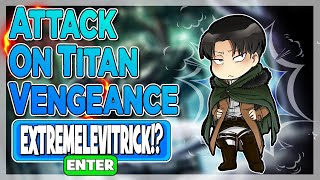 ALL ROBLOX Attack On Titan Vengeance SECRET *OP* CODES? on 2022