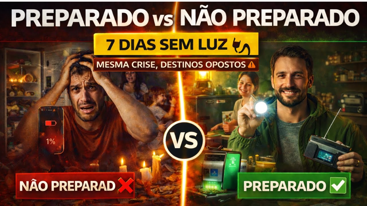 Você Aguenta 7 Dias? PREPARADO vs NÃO PREPARADO: A DIFERENÇA É BRUTAL