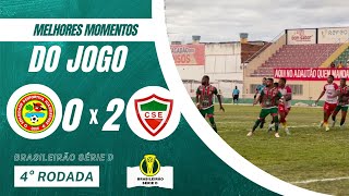 JUAZEIRENSE 0 X 2 CSE | 4ª RODADA - BRASILEIRÃO SÉRIE D 2024