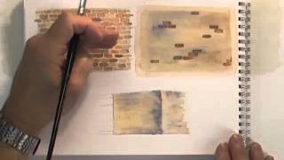 Watercolour Buildings Lesson  Bricks Old & New