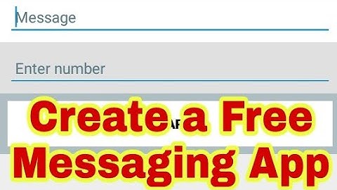 Create a free messaging app using sketchware