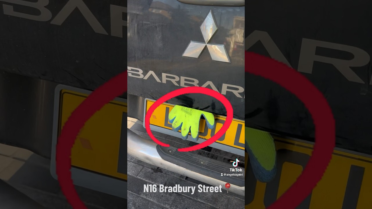 Car hiding registration plate