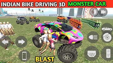 Monster Car Destroyed Hulk | Update Cheat Code | Funny Gameplay Indian Bikes Driving 3d 🤣🤣