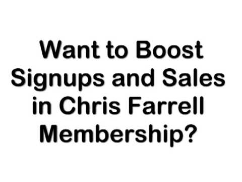 Chris Farrell Membership: How To Promote Your Site